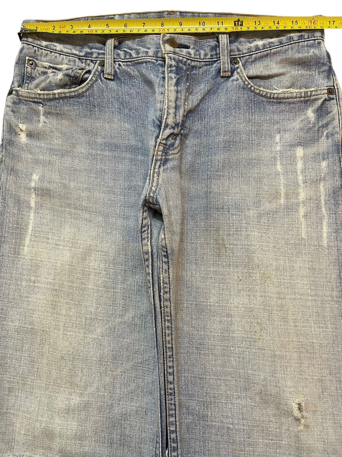 Levi's Vintage 90s Levis Blue Faded Wash Distress Baggy Jeans Size US 32 / EU 48 - 12 Thumbnail