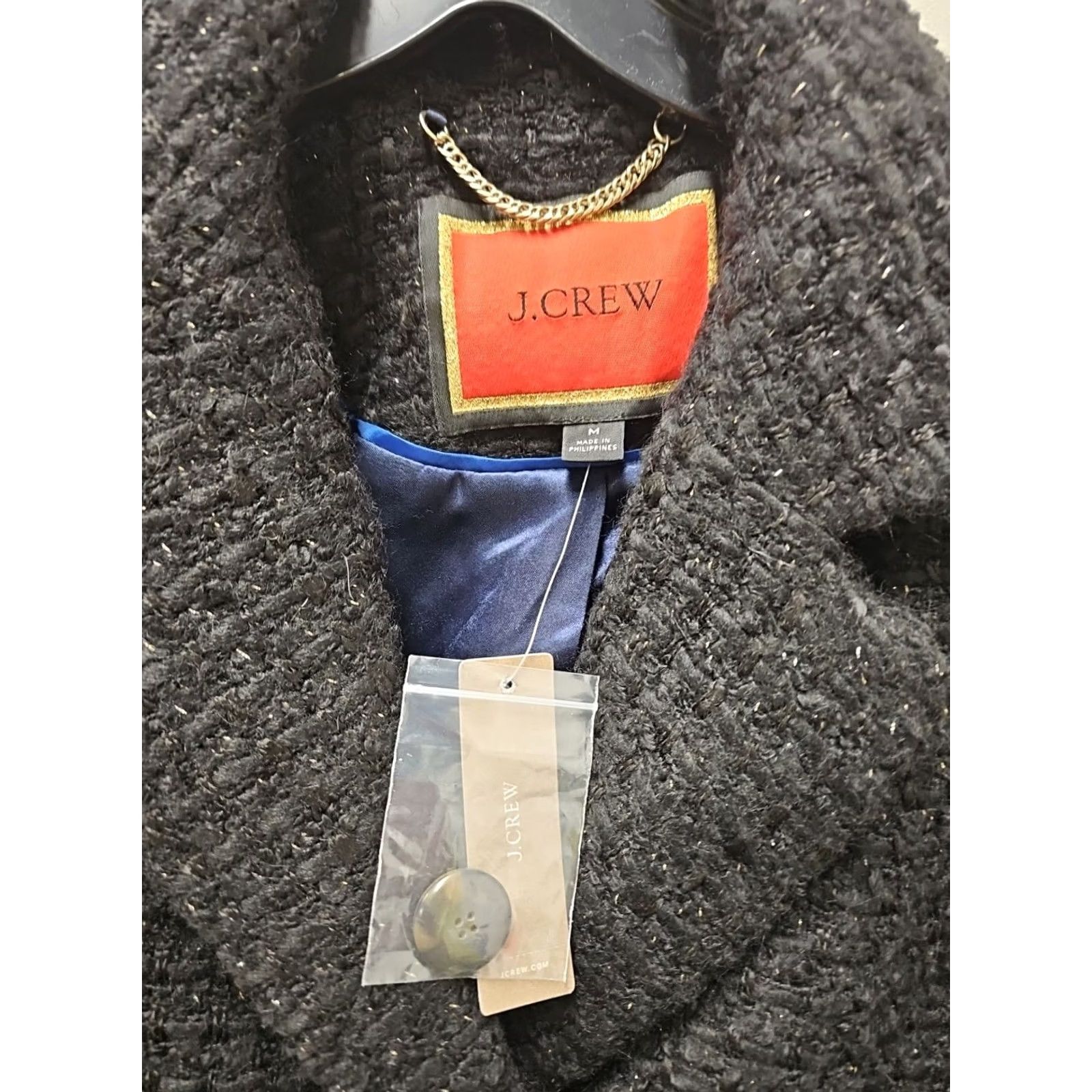 J.Crew J.Crew Lady Jacket In Italian Tweed Blazer Nello Gori Fabric AQ280 Sz M - Multicolor Geometric Blue Long Sleeve Button Lining Polyester Regular Jacket Size M / US 6-8 / IT 42-44 - 2 Thumbnail