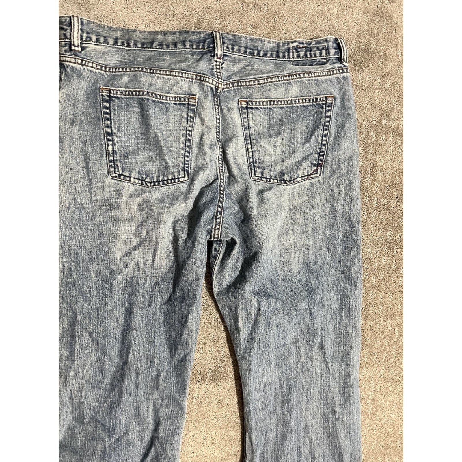 Banana Republic Banana Republic Jeans Mens 36x32 Denim Regular Straight City Preppy USA Cotton Blend Stretch Waist 35in Gray Vintage No 90s? Size US 36 / EU 52 - 2 Thumbnail