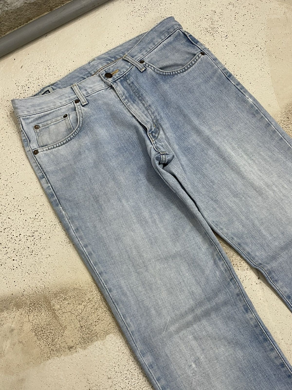 Edwin Vintage Edwin 403 Light Wash Distressed Denim Pants Size US 32 / EU 48 - 3 Thumbnail