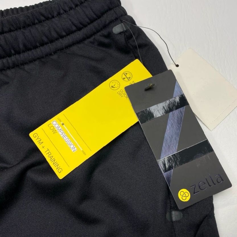 Vintage NWT Zella Leggings Womens Small Black Drawstring Elastic Waist Workout Yoga 8480 Size 28" / US 6 / IT 42 - 5 Thumbnail