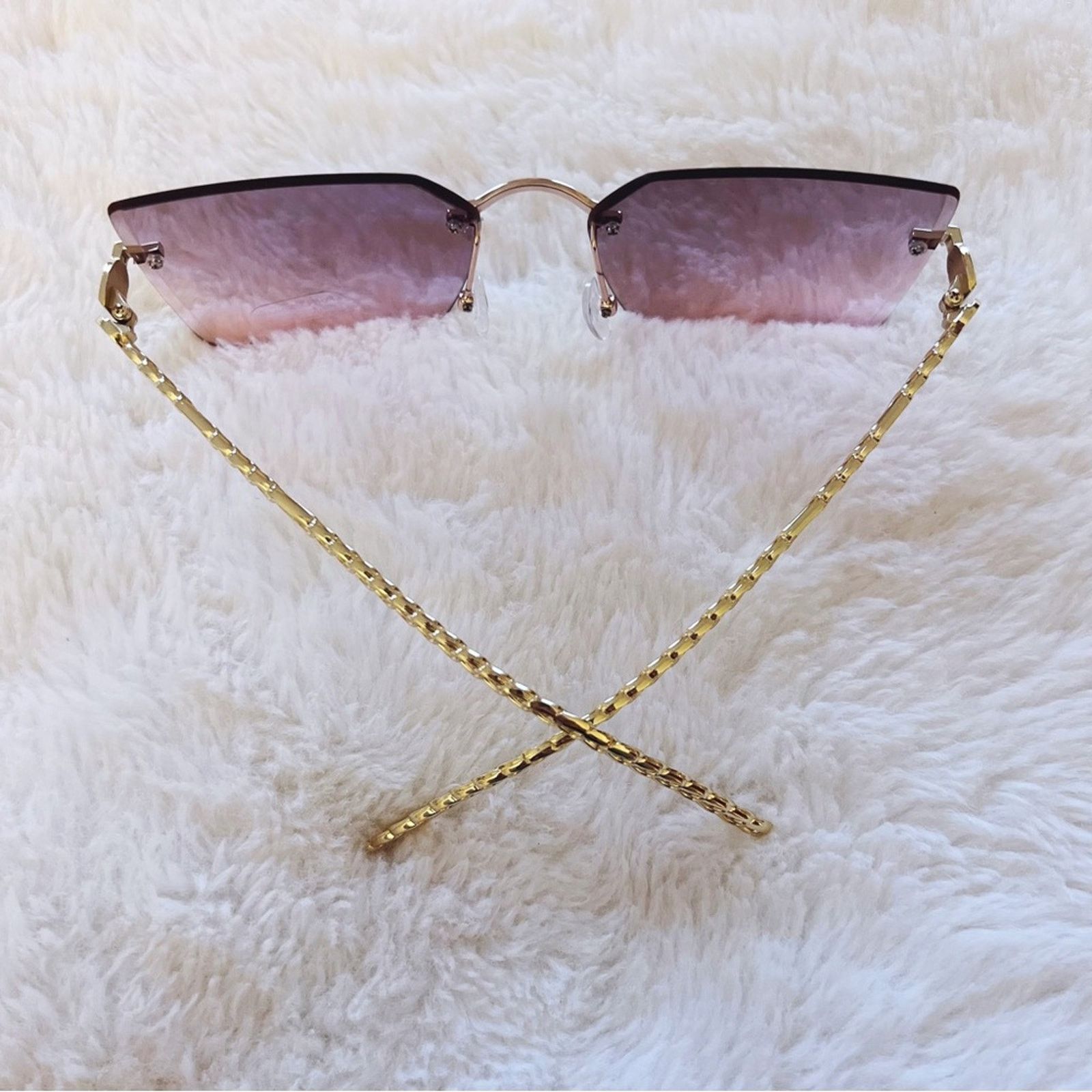 Other Skyla Light Purple Square Oversized Sunglasses Size ONE SIZE - 7 Thumbnail