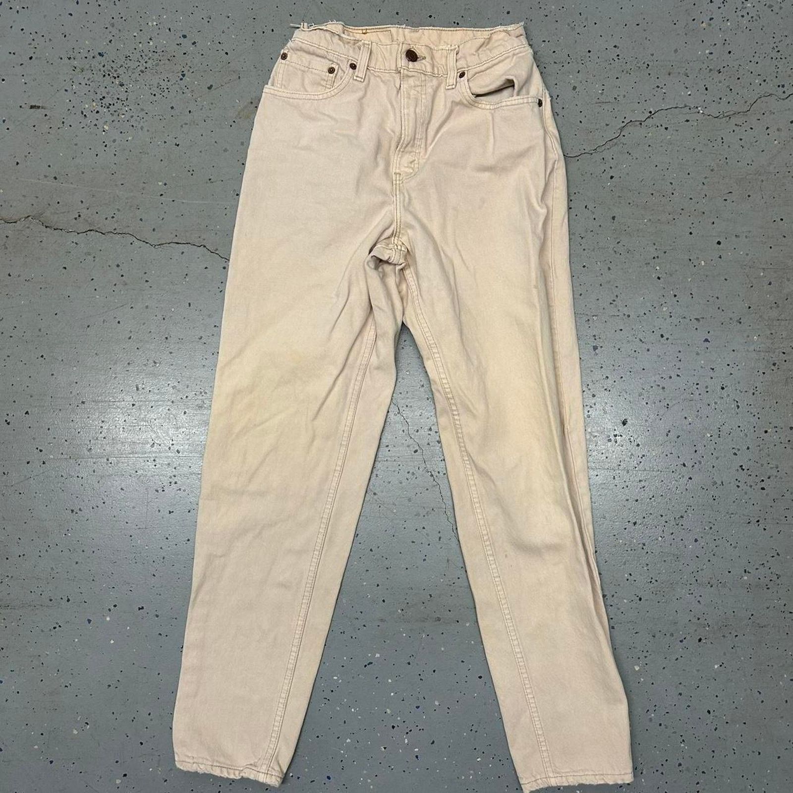 Levi's VTG Cream Levi's 550 jeans Size 28" / US 6 / IT 42 - 3 Thumbnail