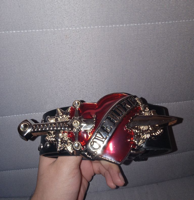 Designer × Vintage Sword Heart Belt Size ONE SIZE - 4 Thumbnail