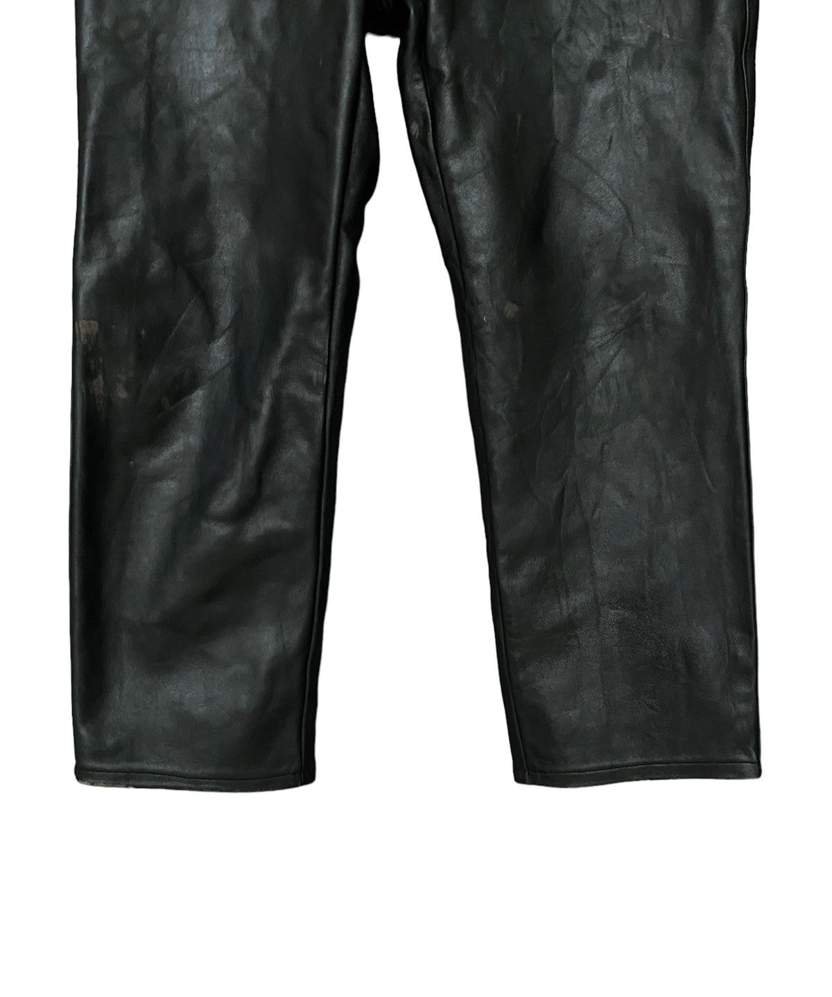 Schott Vintage Brand Schott Made In Usa leather Pants 1990s Size US 32 / EU 48 - 8 Thumbnail