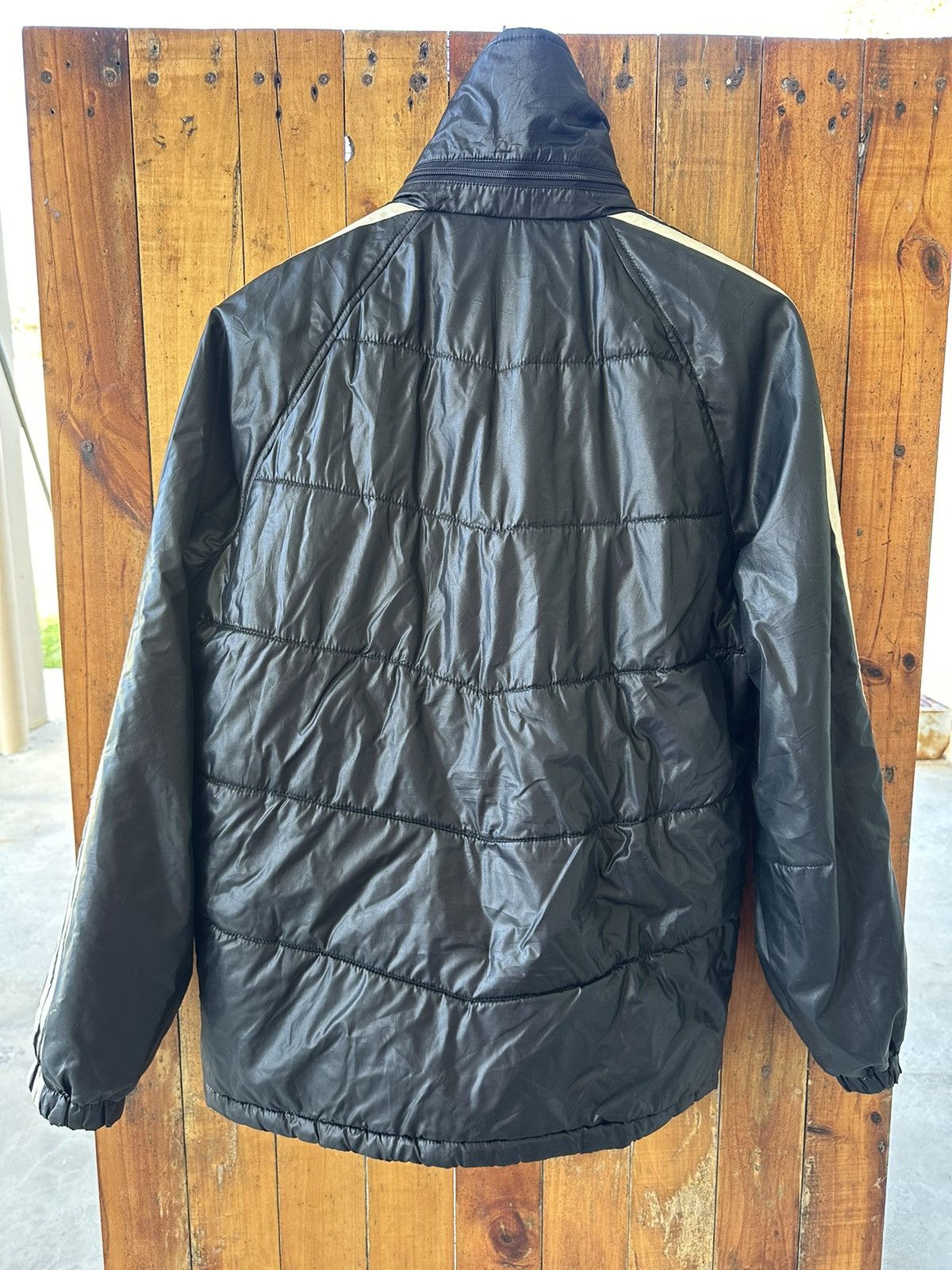 Adidas × Vintage Vintage Adidas Light Puffer Jacket Size US L / EU 52-54 / 3 - 3 Thumbnail