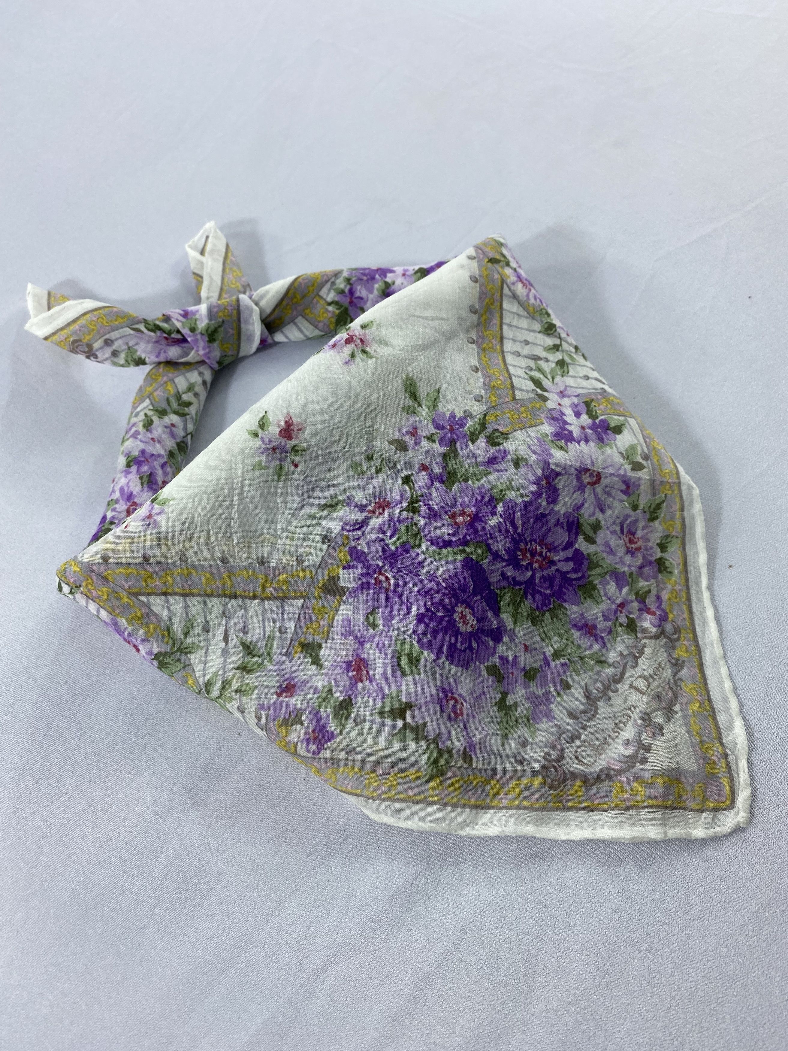 Vintage Christian Dior Handkerchief / Bandana / Neckerchief Size ONE SIZE - 2 Thumbnail