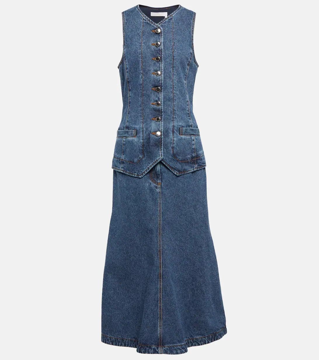 o1loc1c0625 Denim Dress in Denim