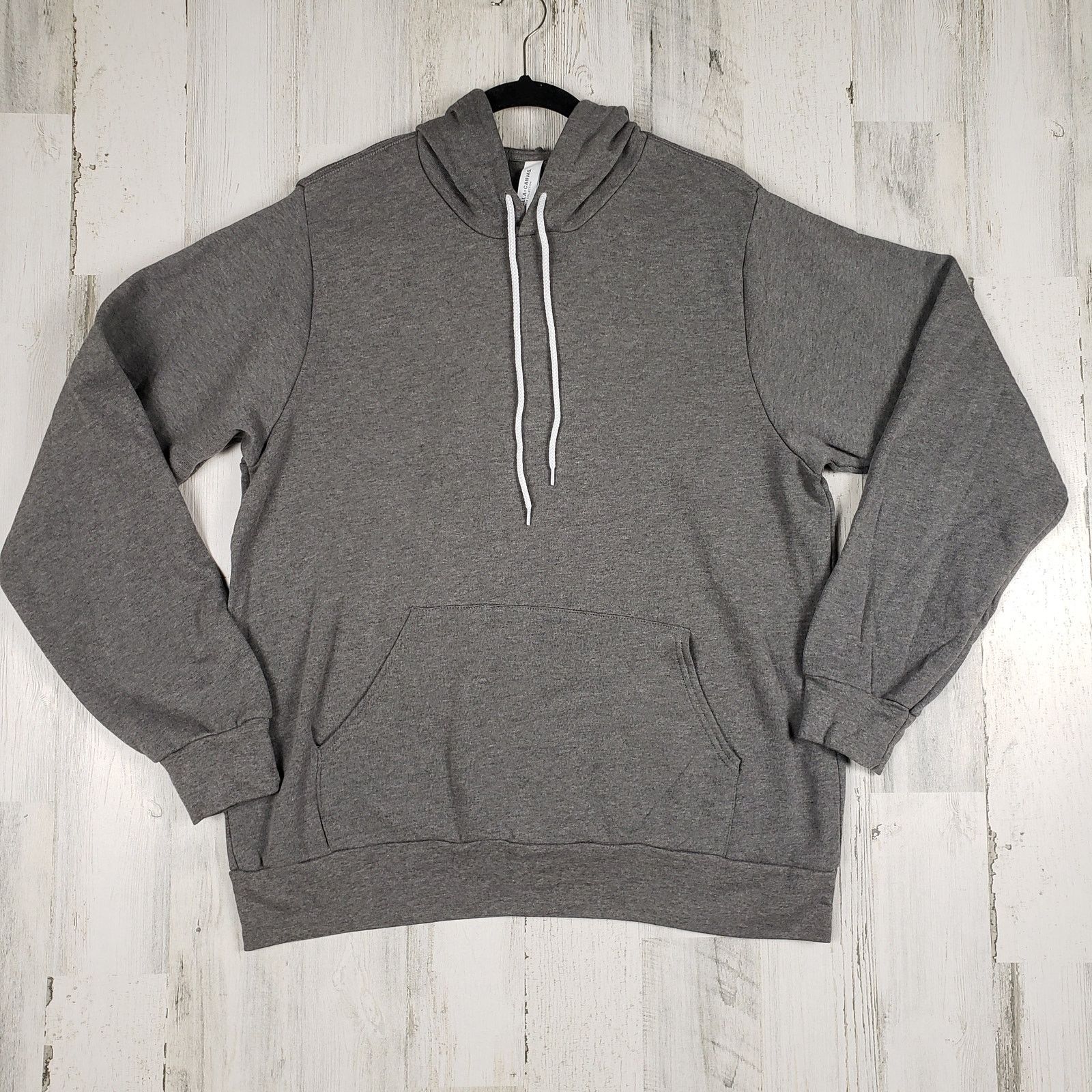 Other NWOT Bella + Canvas Grey Fleece Pullover Hoodie Large Size L / US 10 / IT 46 - 1 Thumbnail