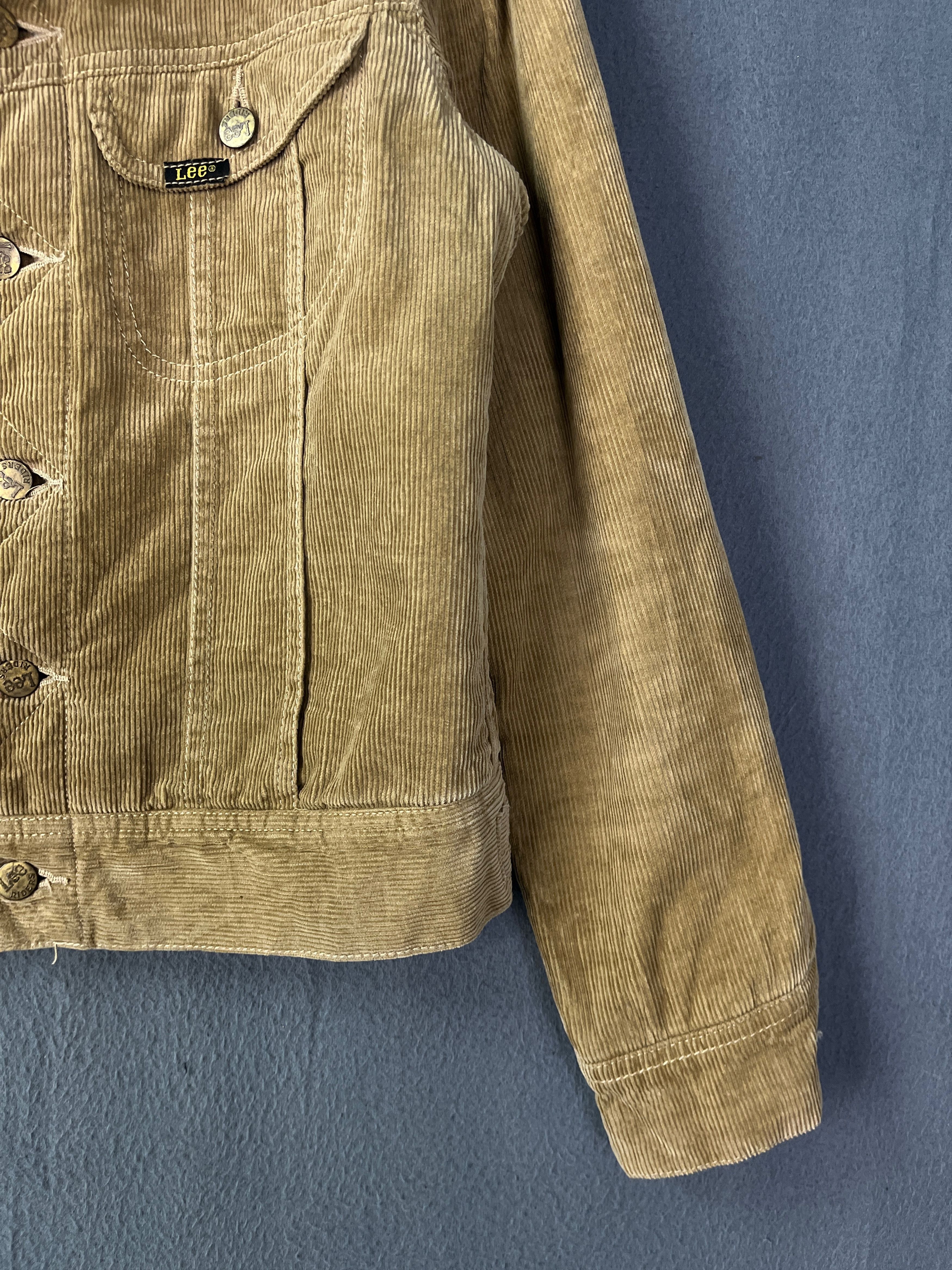 Lee Lee Storm Rider Corduroy Sherpa Lined Trucker Type 3 Jacket Size S / US 4 / IT 40 - 5 Thumbnail