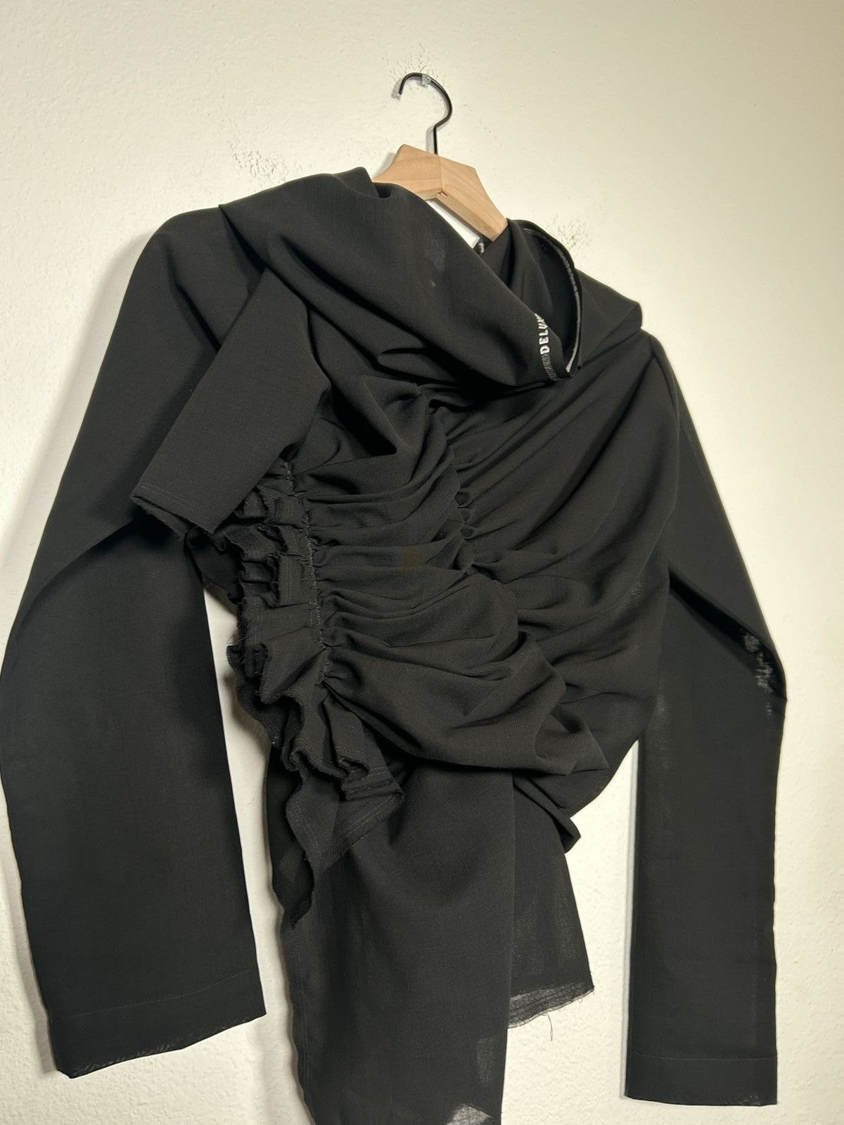 Comme des Garcons SS2006 Selvedge Drape Wool Pleated shirt Size US S / EU 44-46 / 1 - 4 Thumbnail