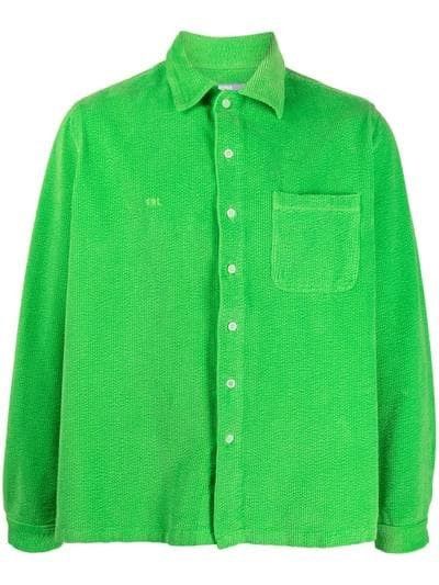 ERL ERL Corduroy Shirt Green $349 Retail | Grailed