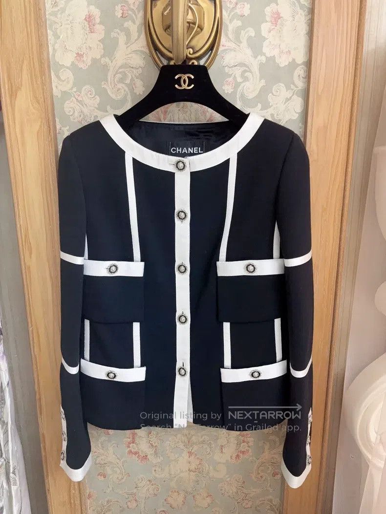 Chanel Black and white coat
