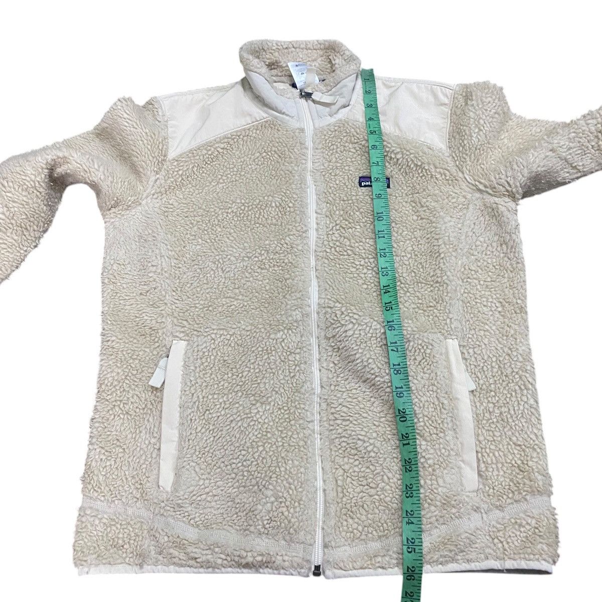 Patagonia Vintage Patagonia Retro-X Jacket Full Zip Natural Beige Size L / US 10 / IT 46 - 13 Thumbnail