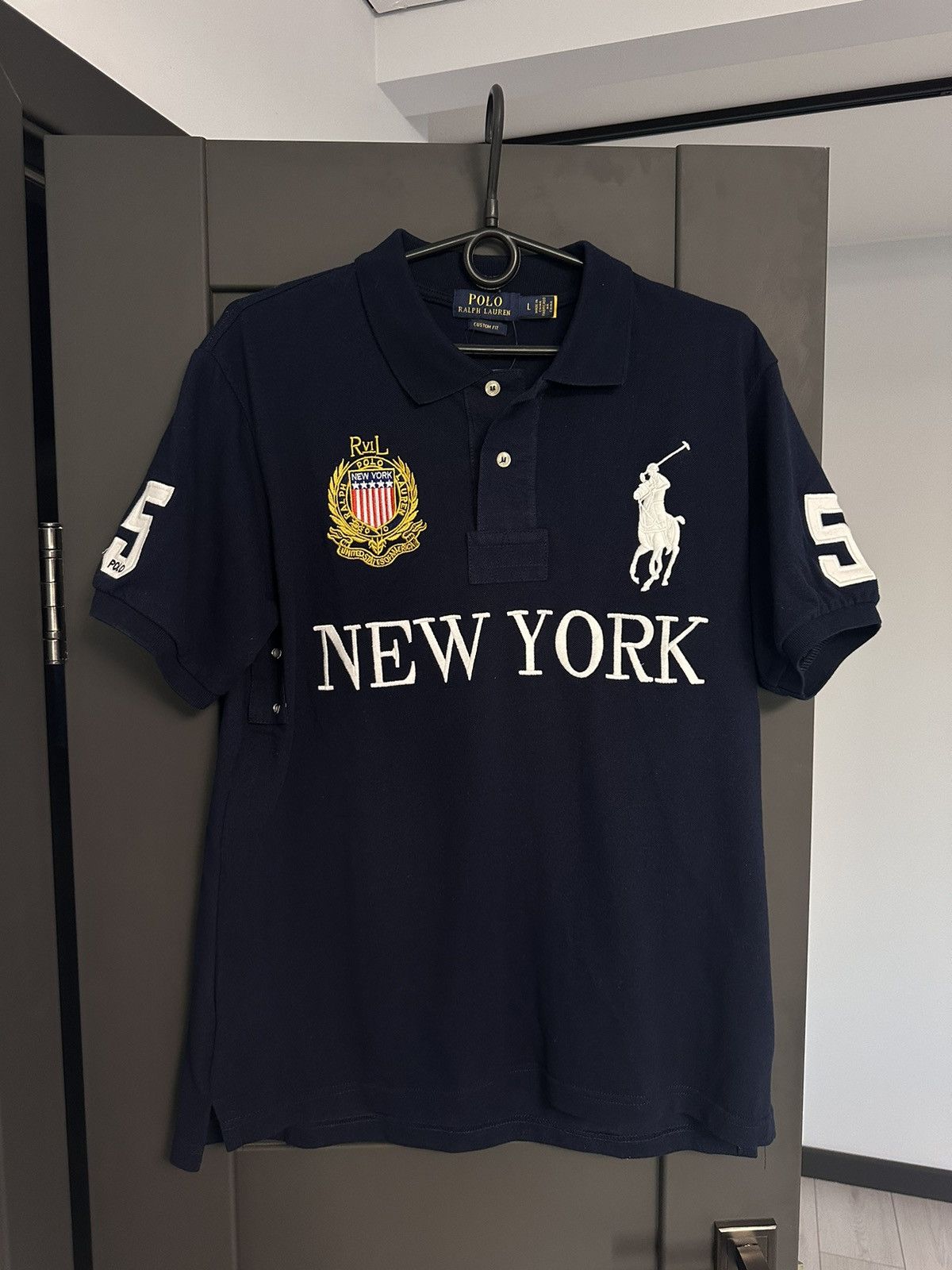 Vintage polo Ralph Lauren big logo New York size M/L