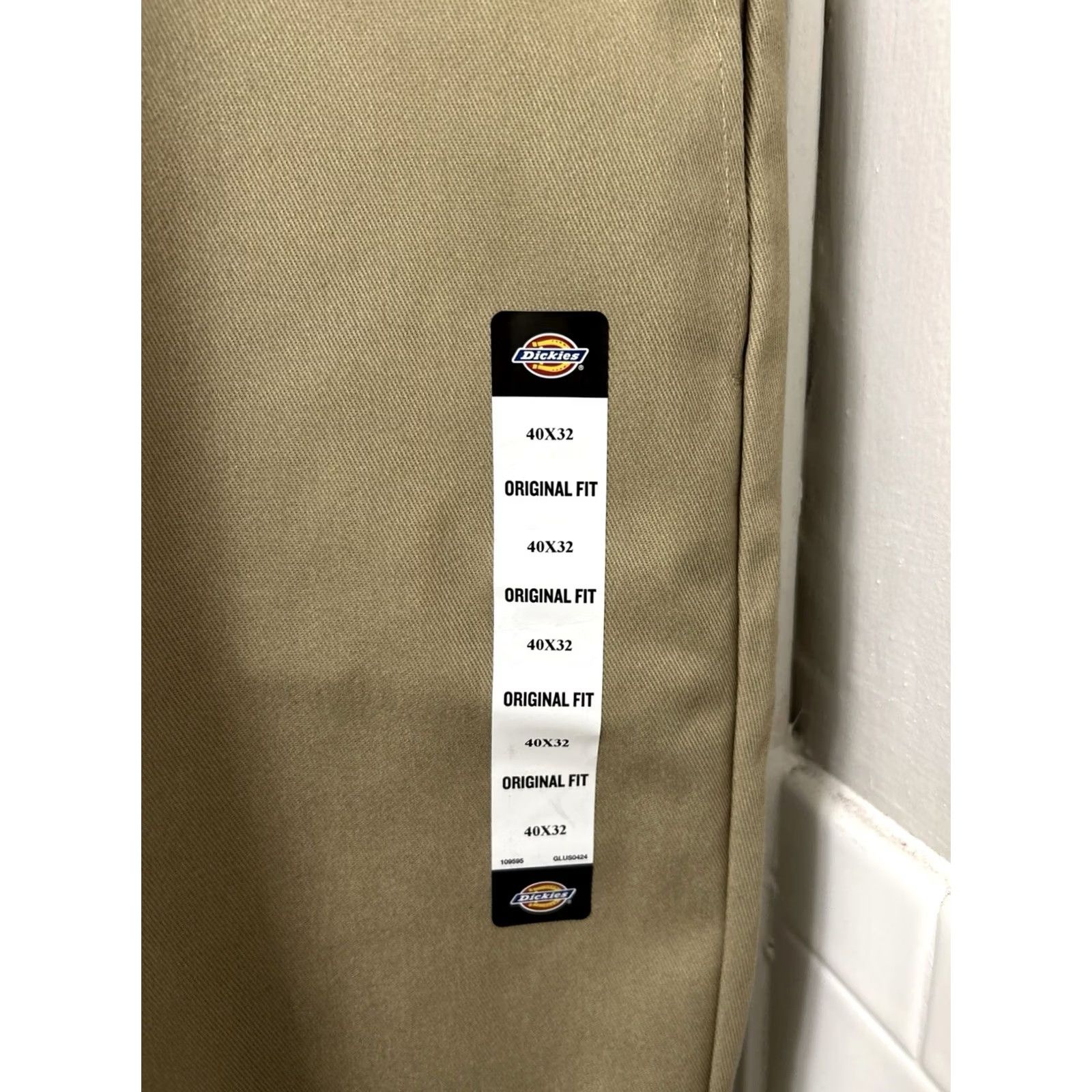 Dickies Dickies 874 Work Pants Mens 40x32 Brown Beige Original Fit Logo Trousers Size US 40 / EU 56 - 4 Thumbnail
