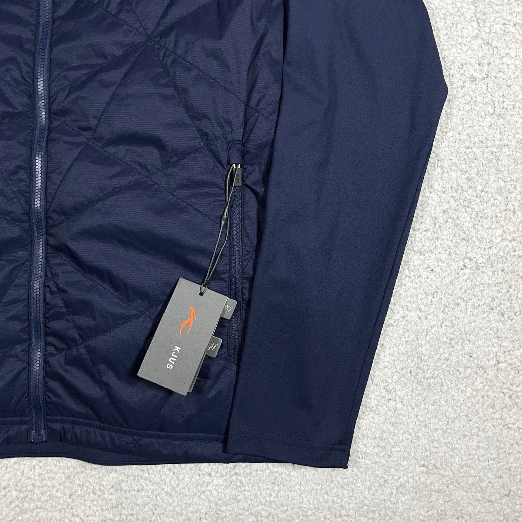 KJUS KJUS Jacket Mens L Full Zip Blue Outdoors Logo Quilted Wind-Resistant Pockets Winter Fall Spring All Seasons Golf Size US L / EU 52-54 / 3 - 6 Thumbnail