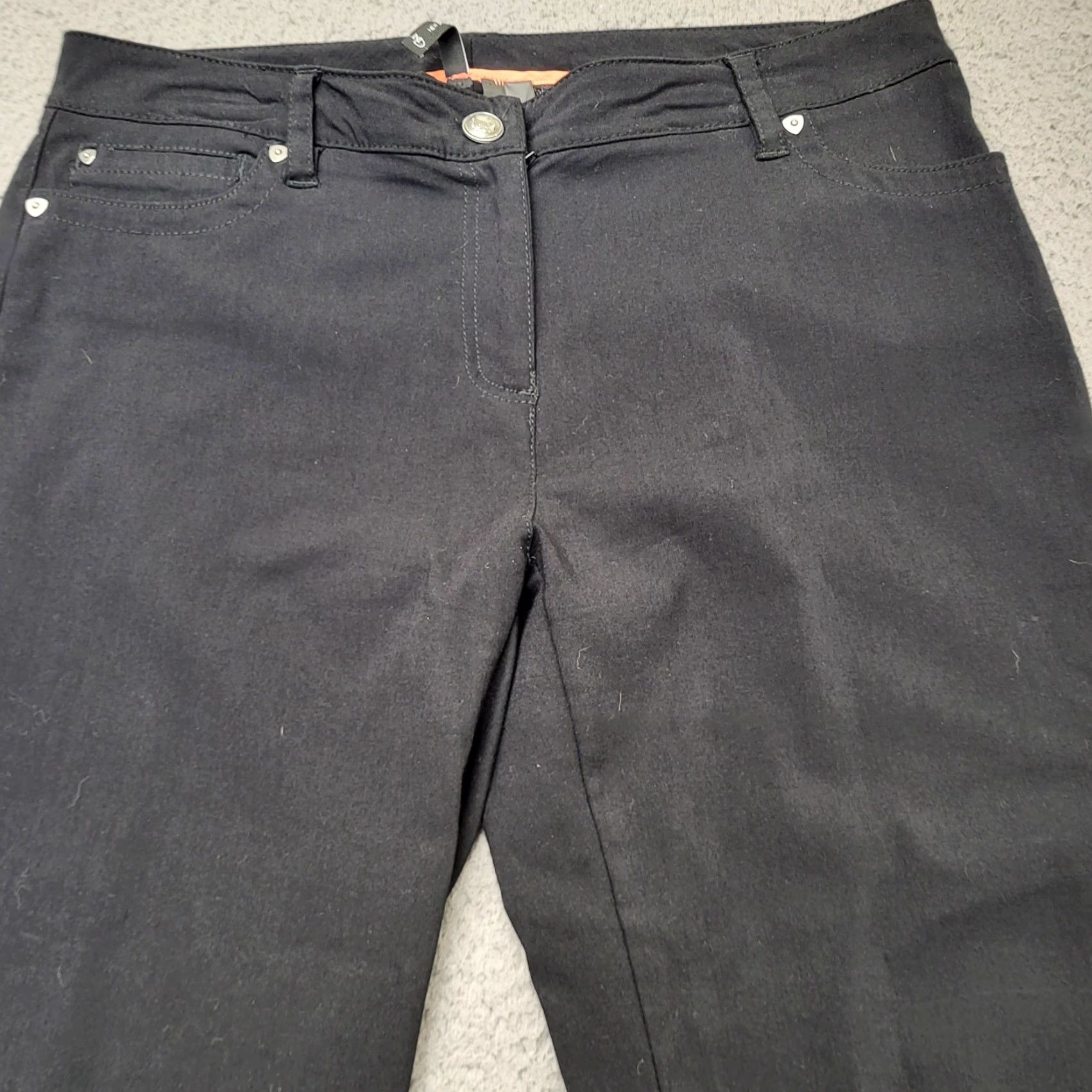 Vintage New Directions Capris Women's Size 12 Black Cropped Cotton Stretch 33X22 Preppy Capris 90s ND Capri Womens Mens? Size ONE SIZE - 4 Thumbnail