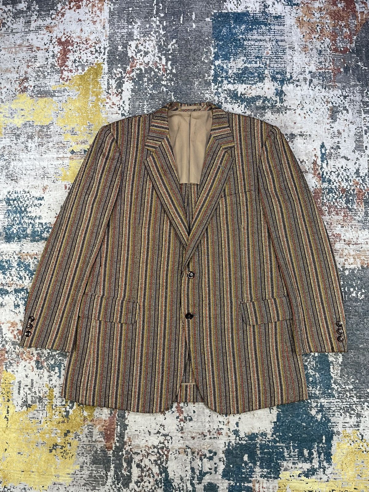 DORMUEIL Luxury Cloth Rainbow Tweed Blazer