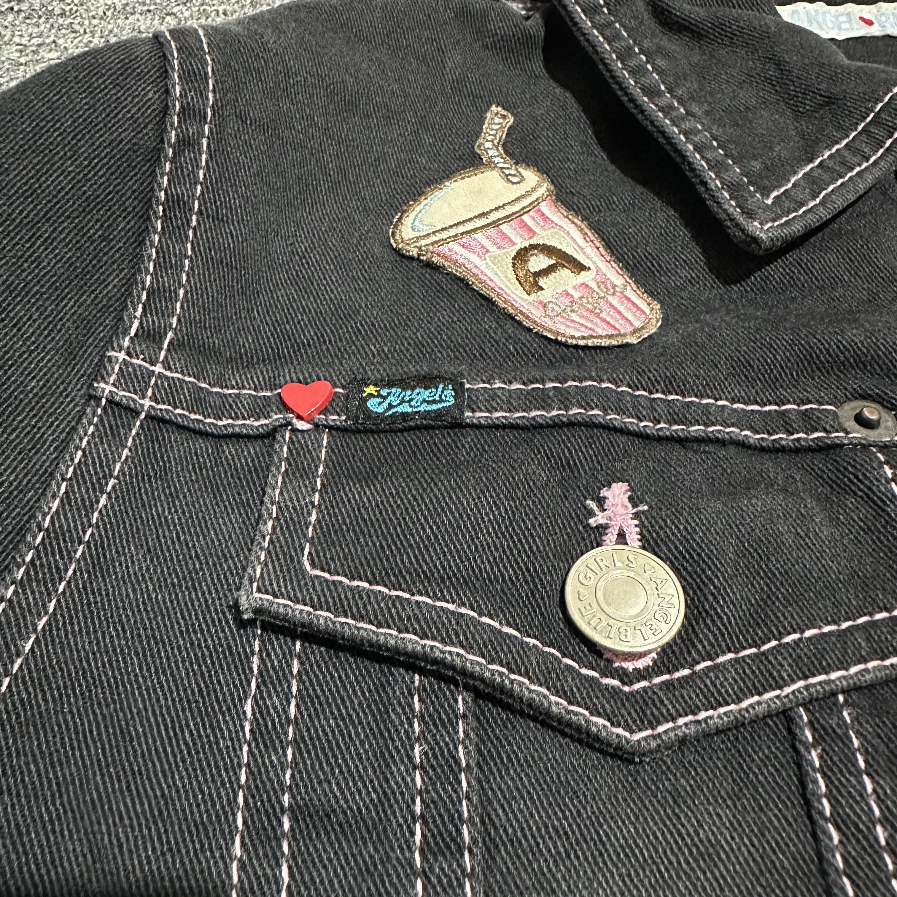 Angel Blue Angel Blue Patch Denim Jacket Size L / US 10 / IT 46 - 4 Thumbnail