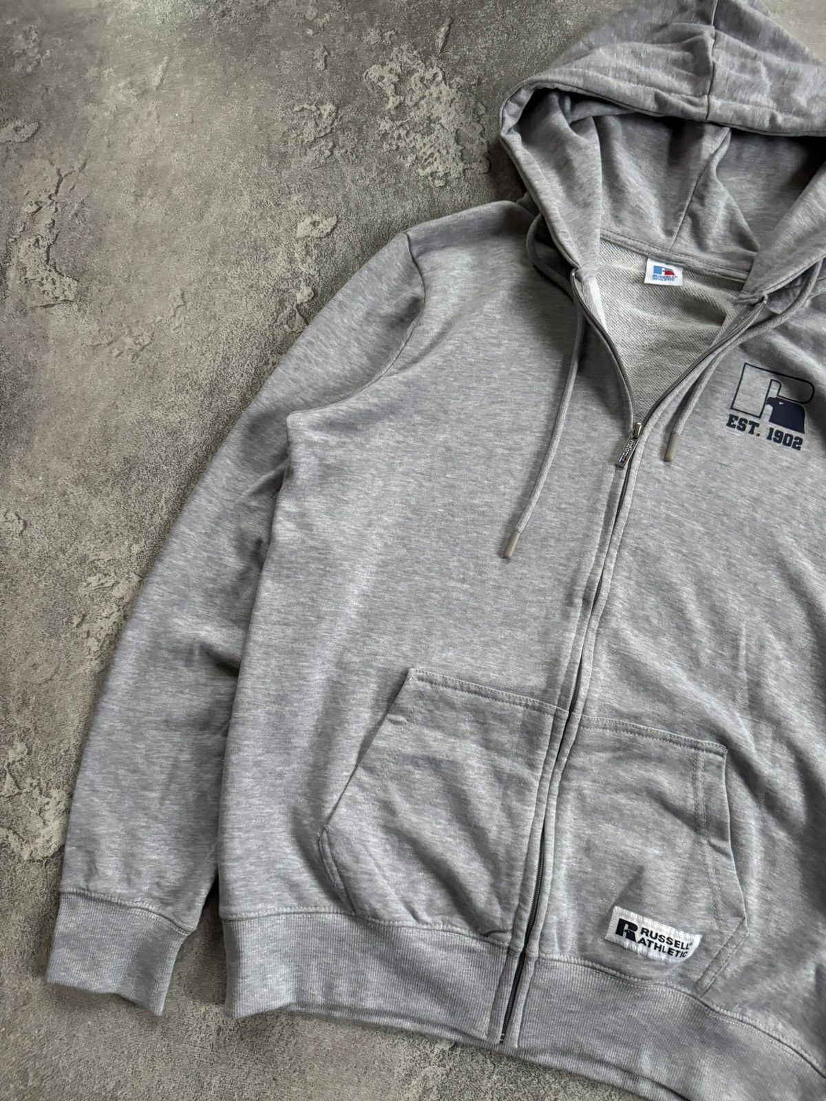 Russell Athletic Russell Athletic big logo zip hoodie long sleeve hooded 00s Size US L / EU 52-54 / 3 - 10 Thumbnail