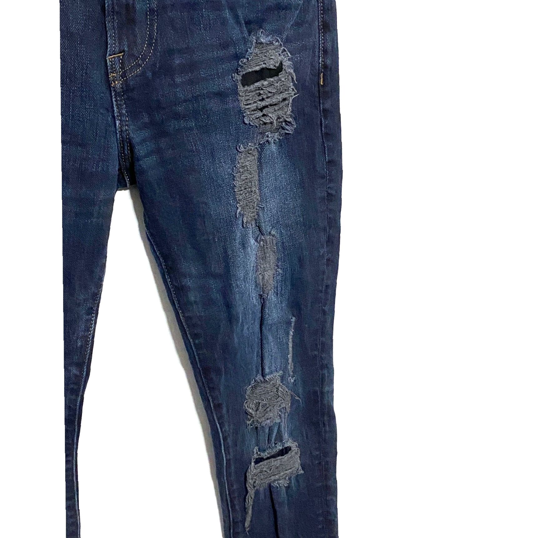 H&M H&M Denim Skinny Jeans Mens 28 Regular 30 Inseam Distressed Rip Grunge Stretch Pockets Jeans Boys? Size US 28 / EU 44 - 4 Thumbnail