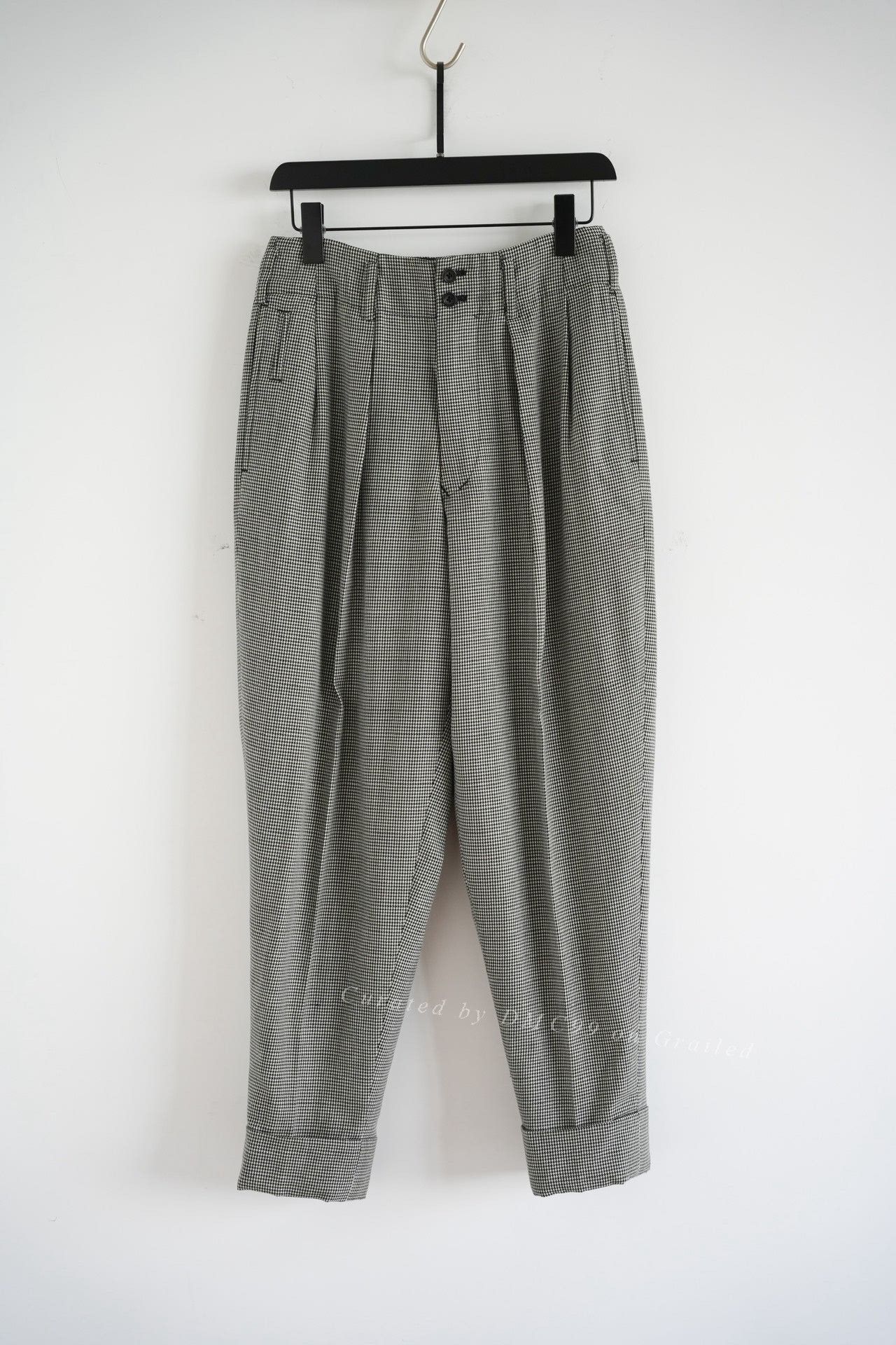 Yohji Yamamoto Yohji Yamamoto 90s Houndstooth Wool Trousers Size US 36 / EU 52 - 1 Thumbnail