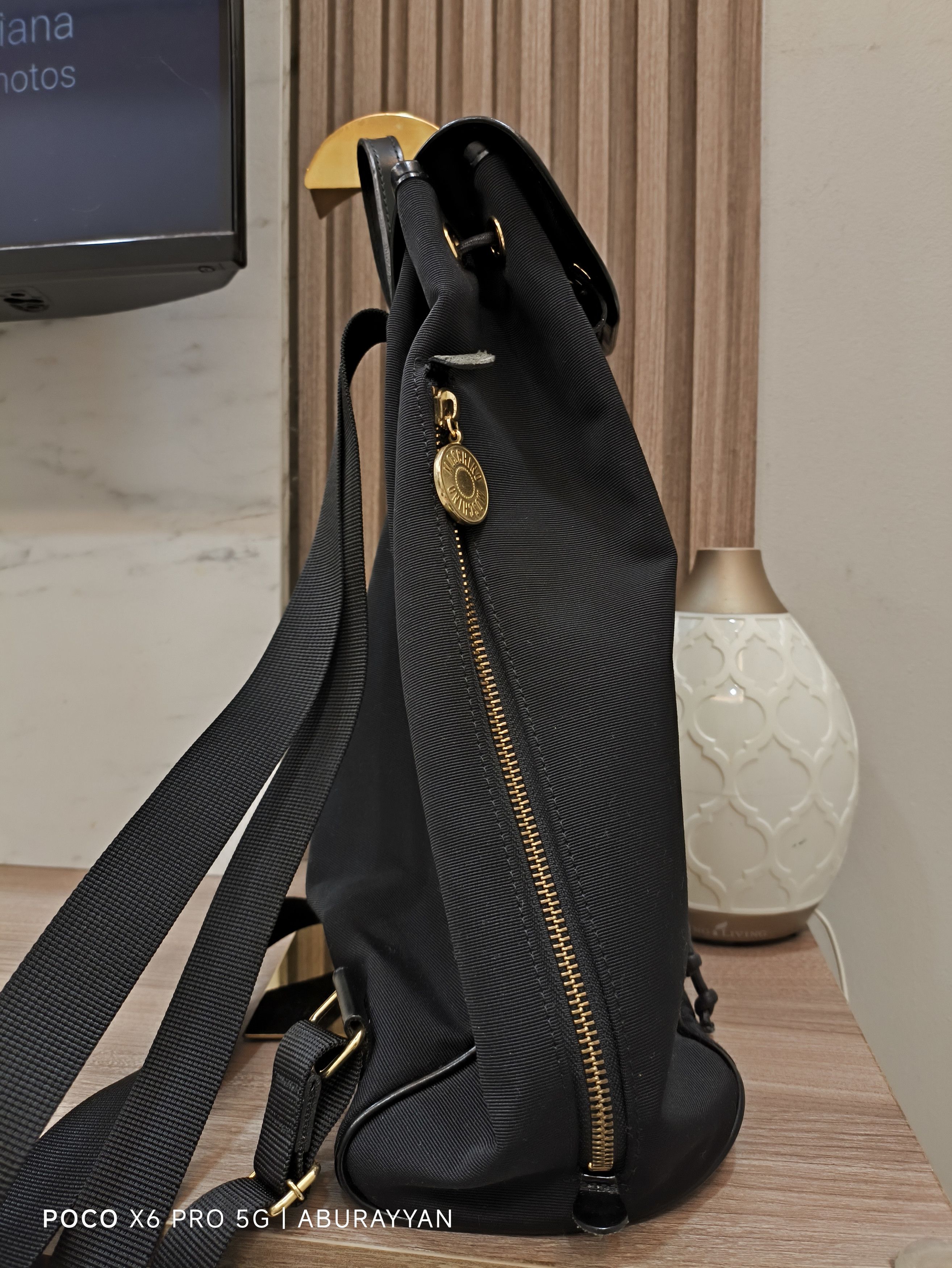 Moschino Moschino Navy Blue Backpack Size ONE SIZE - 3 Thumbnail