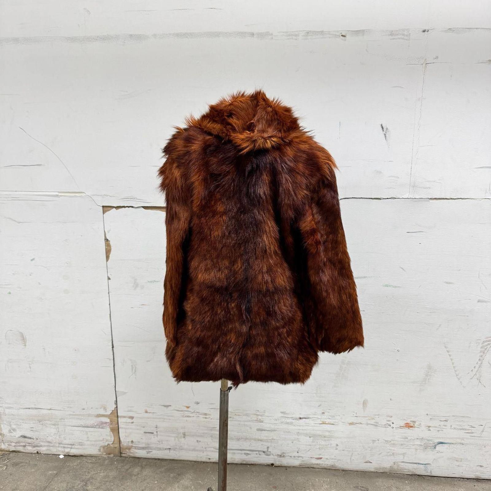 Other Vintage 70s Genuine Goat Fur Statement Coat Size S / US 4 / IT 40 - 2 Thumbnail