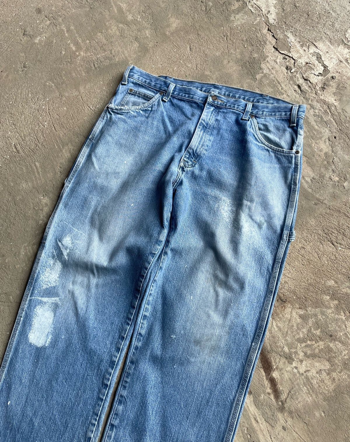 Carhartt × Dickies × Vintage Vintage Dickies Baggy Painted Distressed Pants Opium Size US 36 / EU 52 - 3 Thumbnail