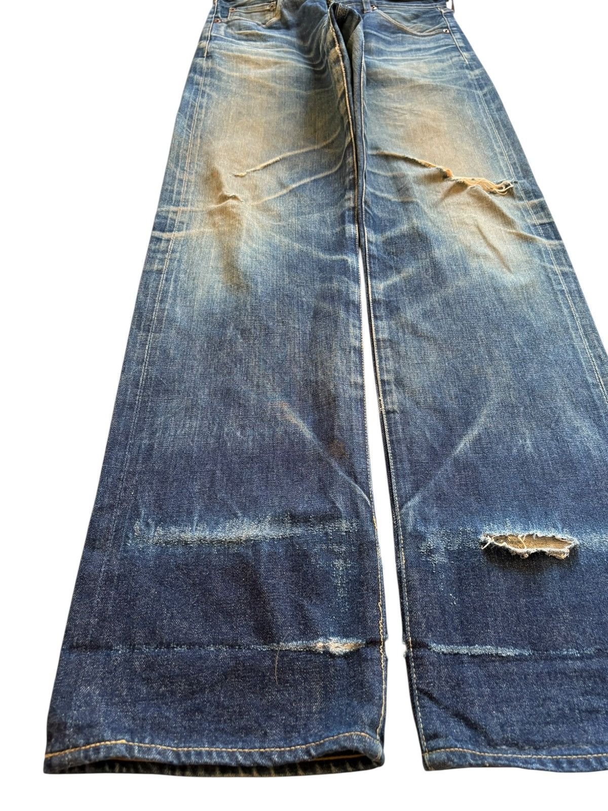 Levi's Vintage 80s Levis 702 XX Big E Selvedge Buckled Baggy Jeans Size US 32 / EU 48 - 7 Thumbnail