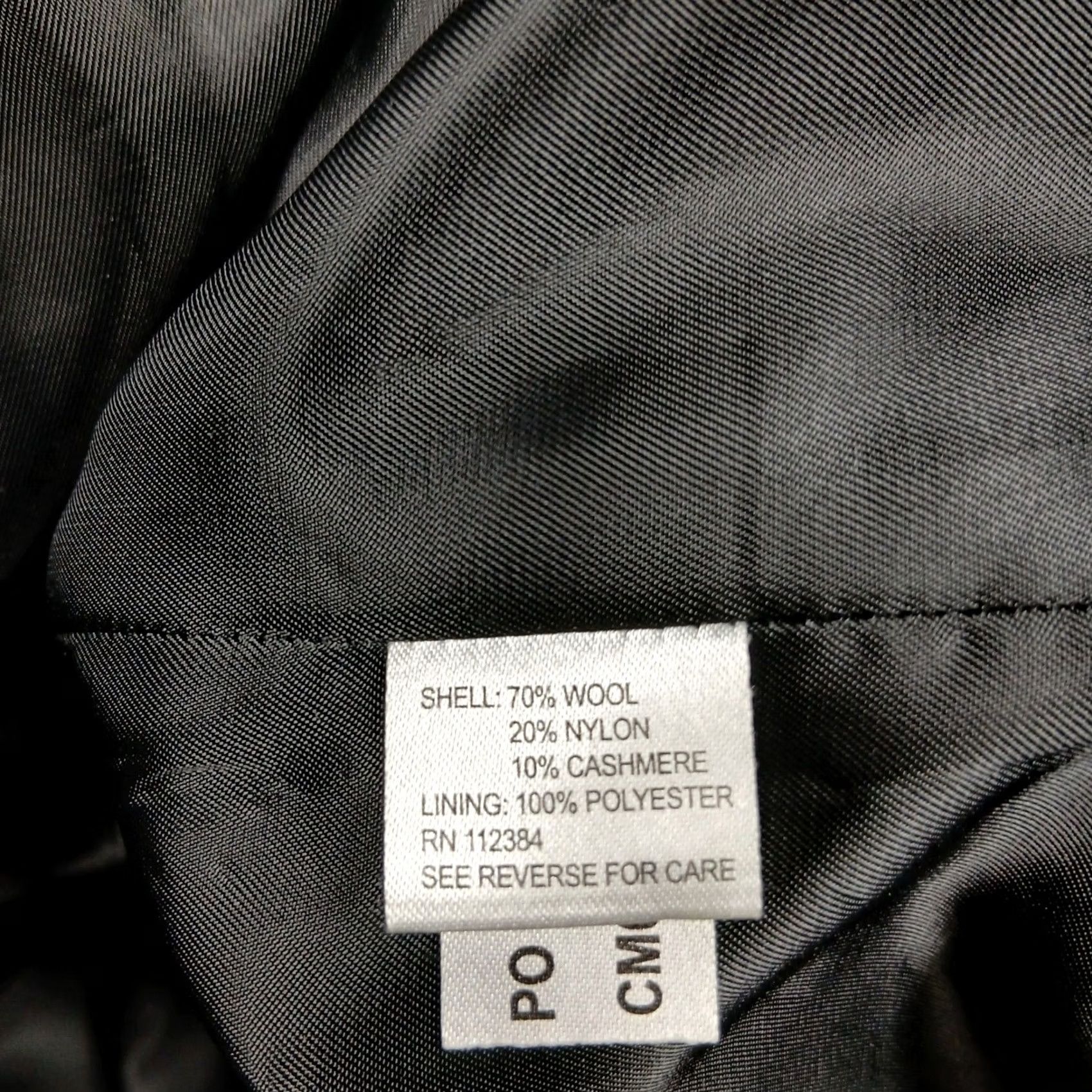 Calvin Klein Calvin Klein Overcoat Coat Wool Cashmere Black XL Men’s Button Front Pockets Lined Tweed Formal Business Workwear 90s 80s Vintage No Size US XL / EU 56 / 4 - 4 Thumbnail