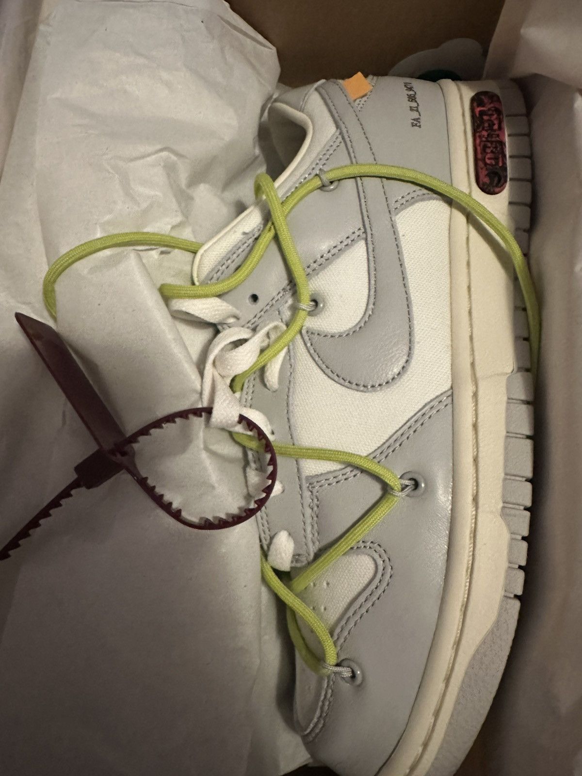 Nike × Off-White Off-white Nike Dunk Low Lot 08 Size US 9 / EU 42 - 1 Thumbnail