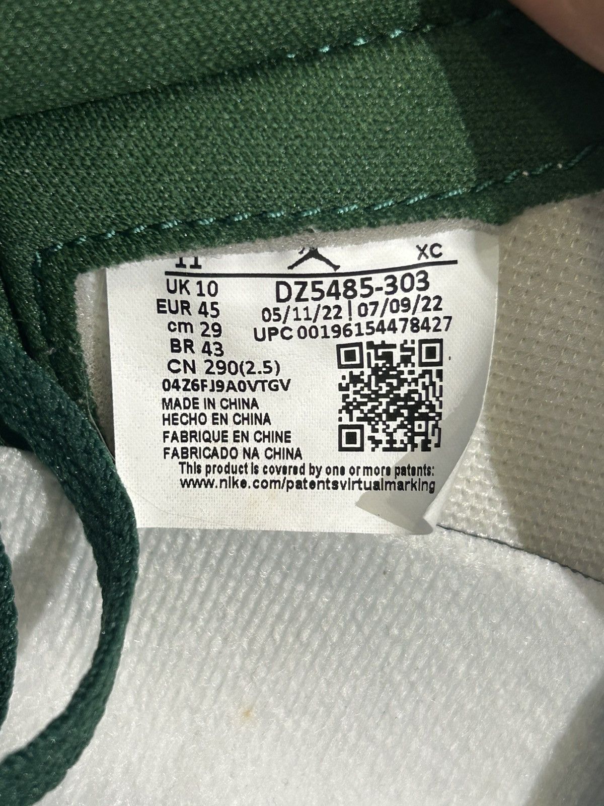 Jordan Brand Jordan 1 gorge green Size US 11 / EU 44 - 10 Thumbnail