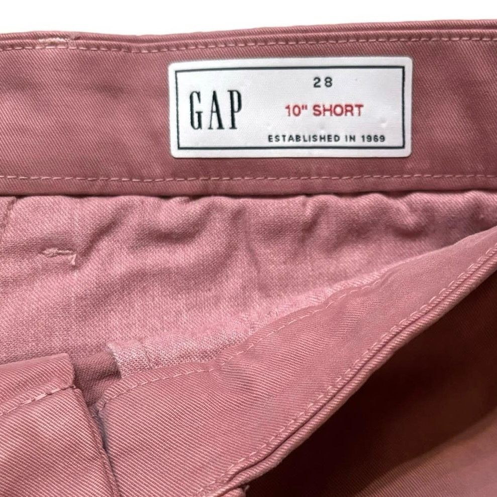 Gap Gap Dark Pink Washed Cotton Blend Flat Front Shorts 28x10 Size US 28 / EU 44 - 3 Thumbnail