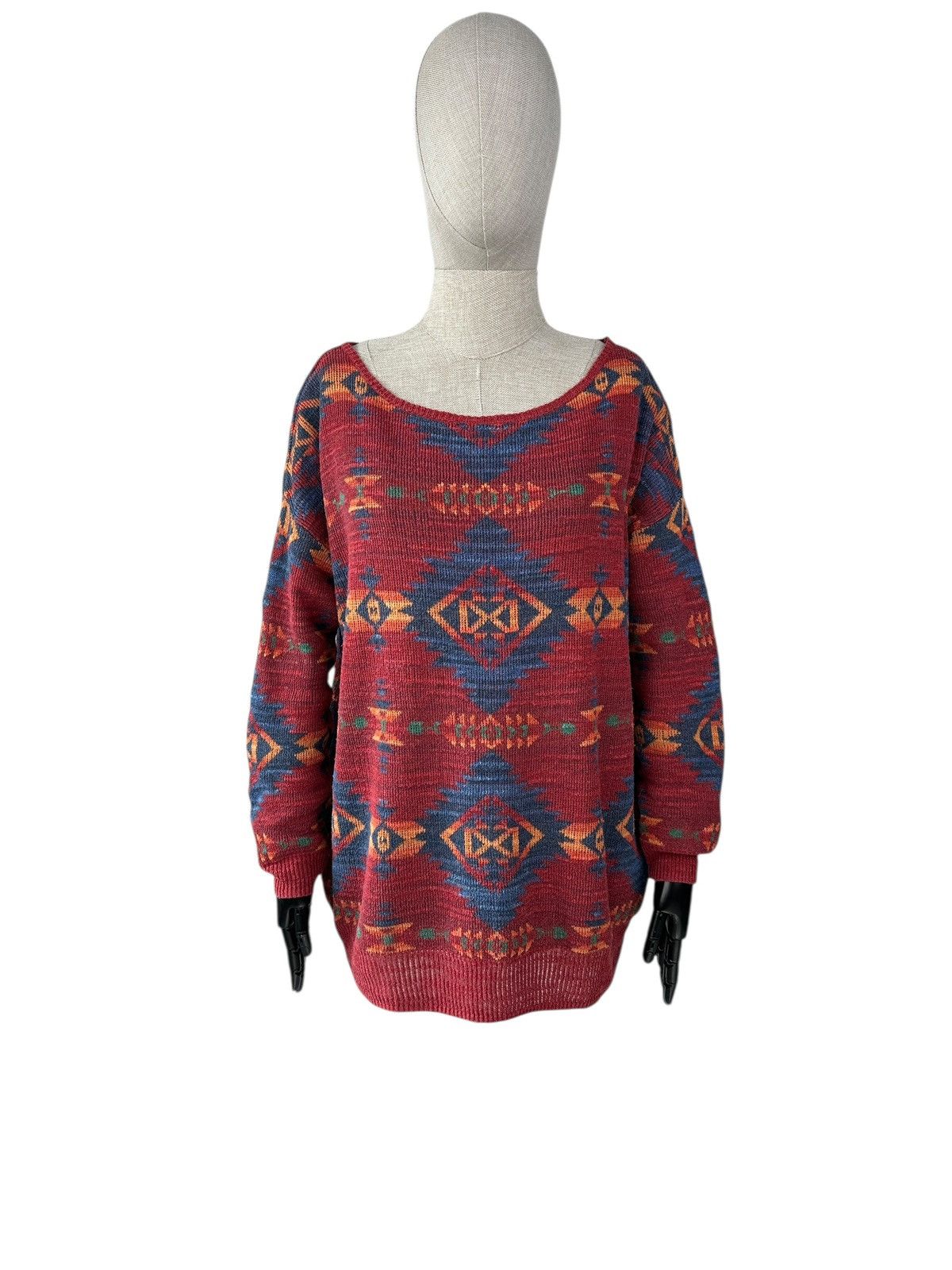 Denim & Supply Ralph Lauren DENIM & SUPPLY RALPH LAUREN Aztec Pattern Cotton Sweater Size M / US 6-8 / IT 42-44 - 1 Thumbnail