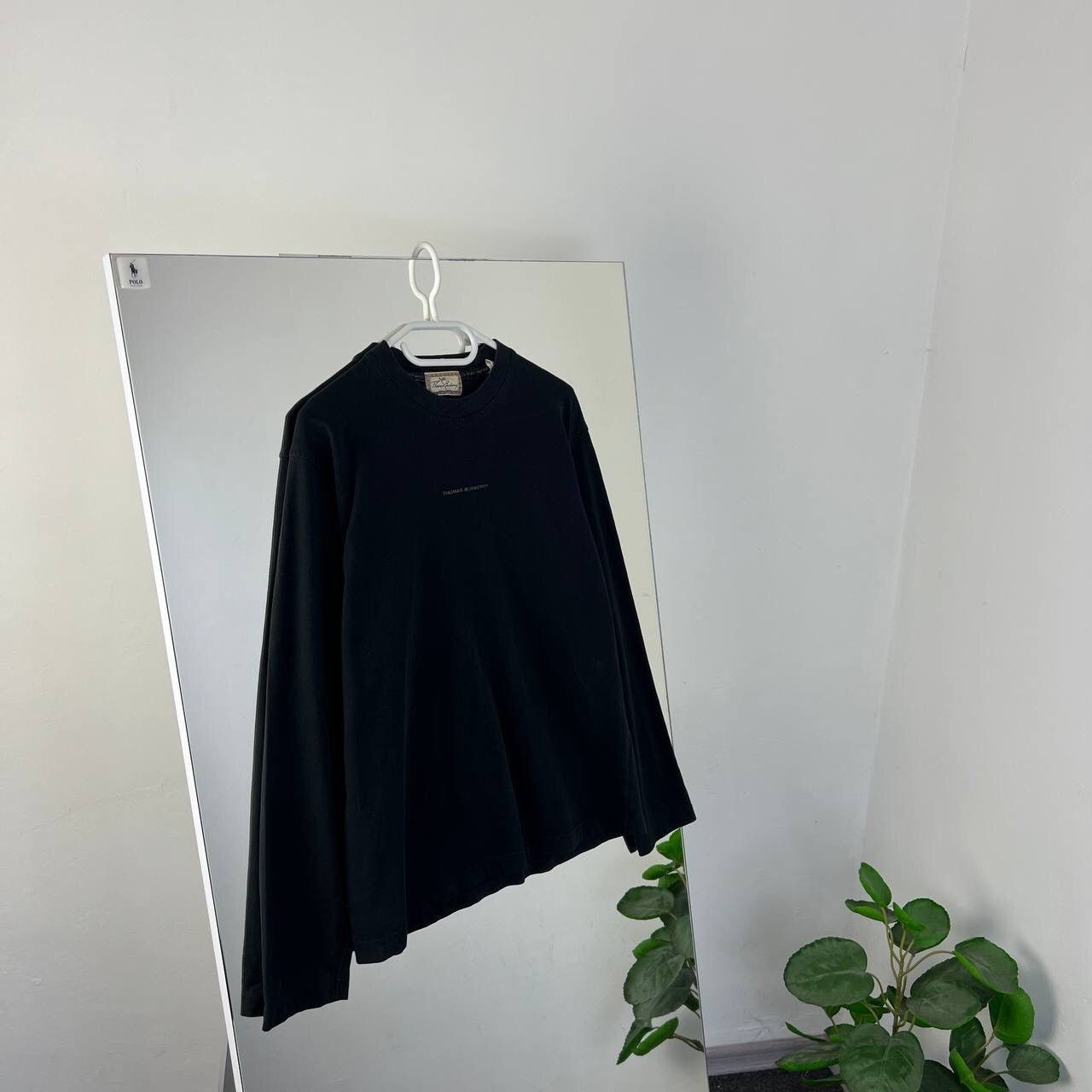 Burberry Rare Vintage Burberry Thomas Centre Logo Long Sleeve 90s Size US L / EU 52-54 / 3 - 1 Thumbnail
