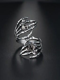 Jewelry Skeleton Hug Ring Size ONE SIZE - 3 Thumbnail