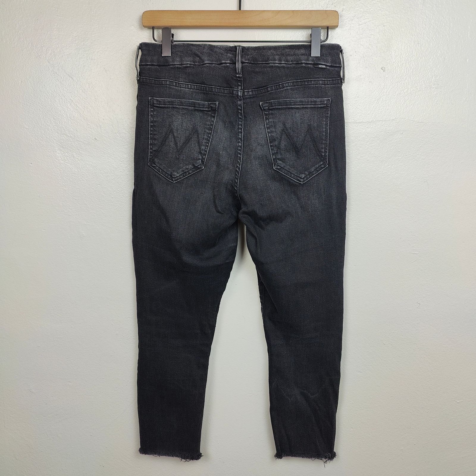 MOTHER Mother Denim Looker Ankle Fray Jeans Womens 28 Night Hawk Size 28" / US 6 / IT 42 - 7 Thumbnail