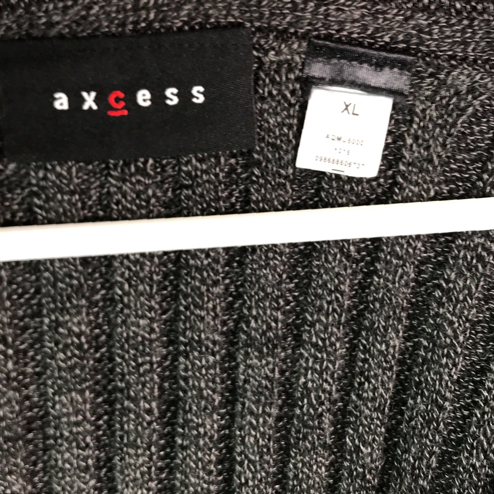 Vintage Axcess Womens V Neck Long Sleeves Crochet Pullover Black Knit Sweater XL Size XL / US 12-14 / IT 48-50 - 5 Thumbnail