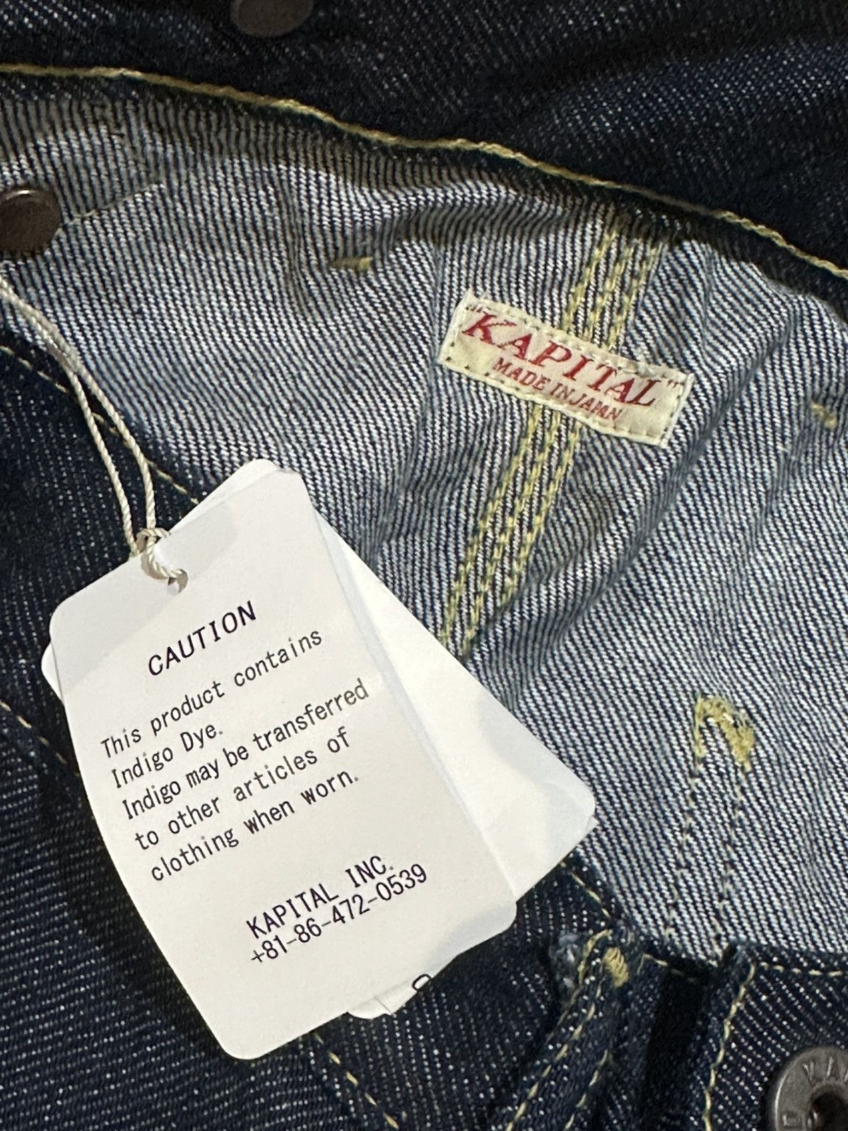 Kapital 11.5oz Indigo Double Knee Lumber Denim Pants XL size 4 Size US 36 / EU 52 - 6 Thumbnail