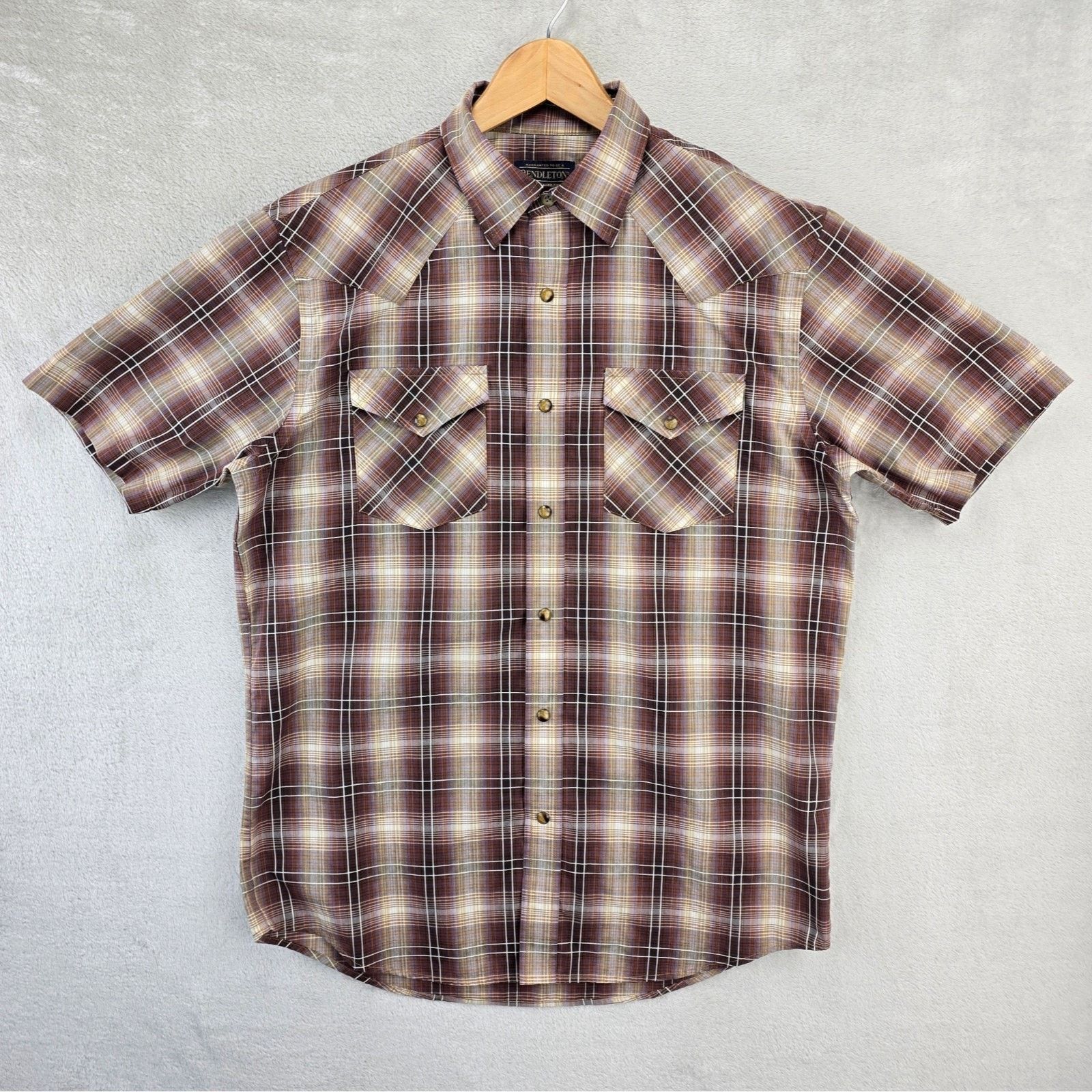 Pendleton Pendleton Shirt Mens M Frontier Plaid Pearl Snap Western Size US M / EU 48-50 / 2 - 1 Thumbnail