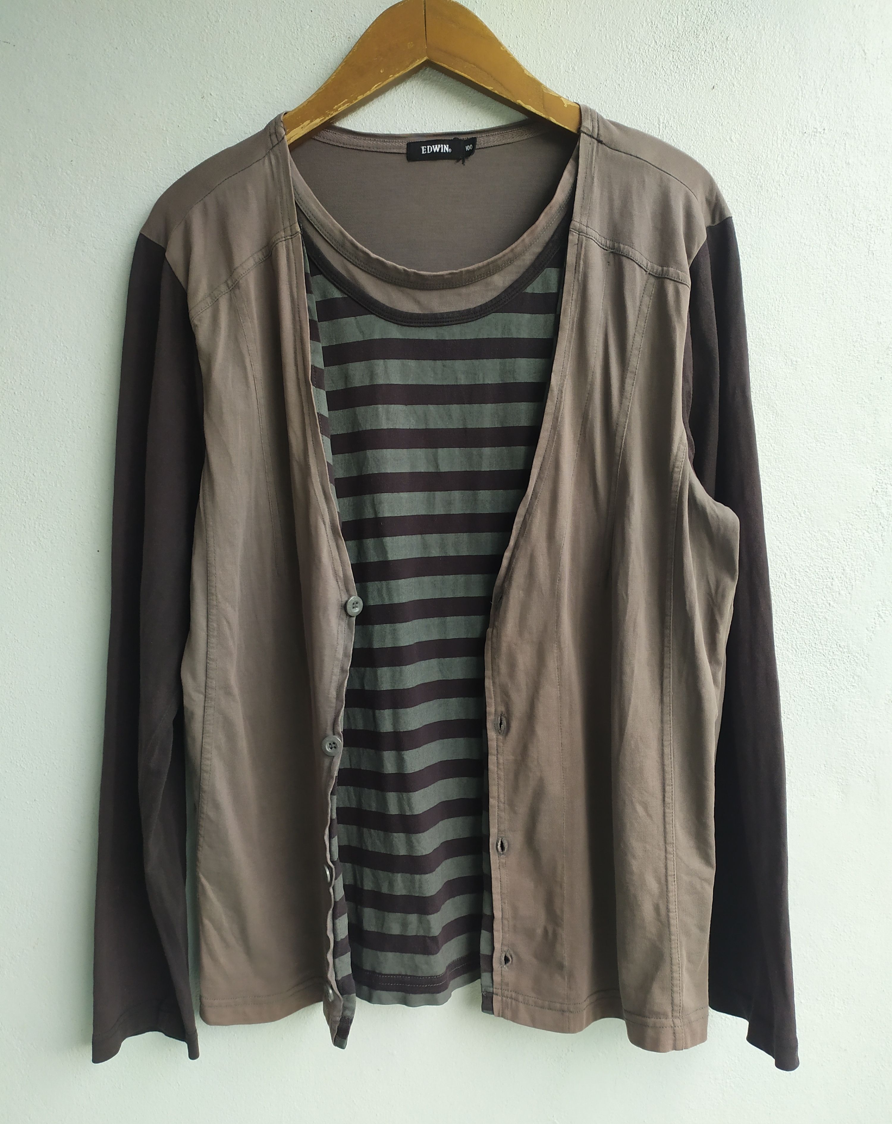 Edwin × Vintage Edwin Double Layer long Sleeve shirt Size US S / EU 44-46 / 1 - 1 Thumbnail