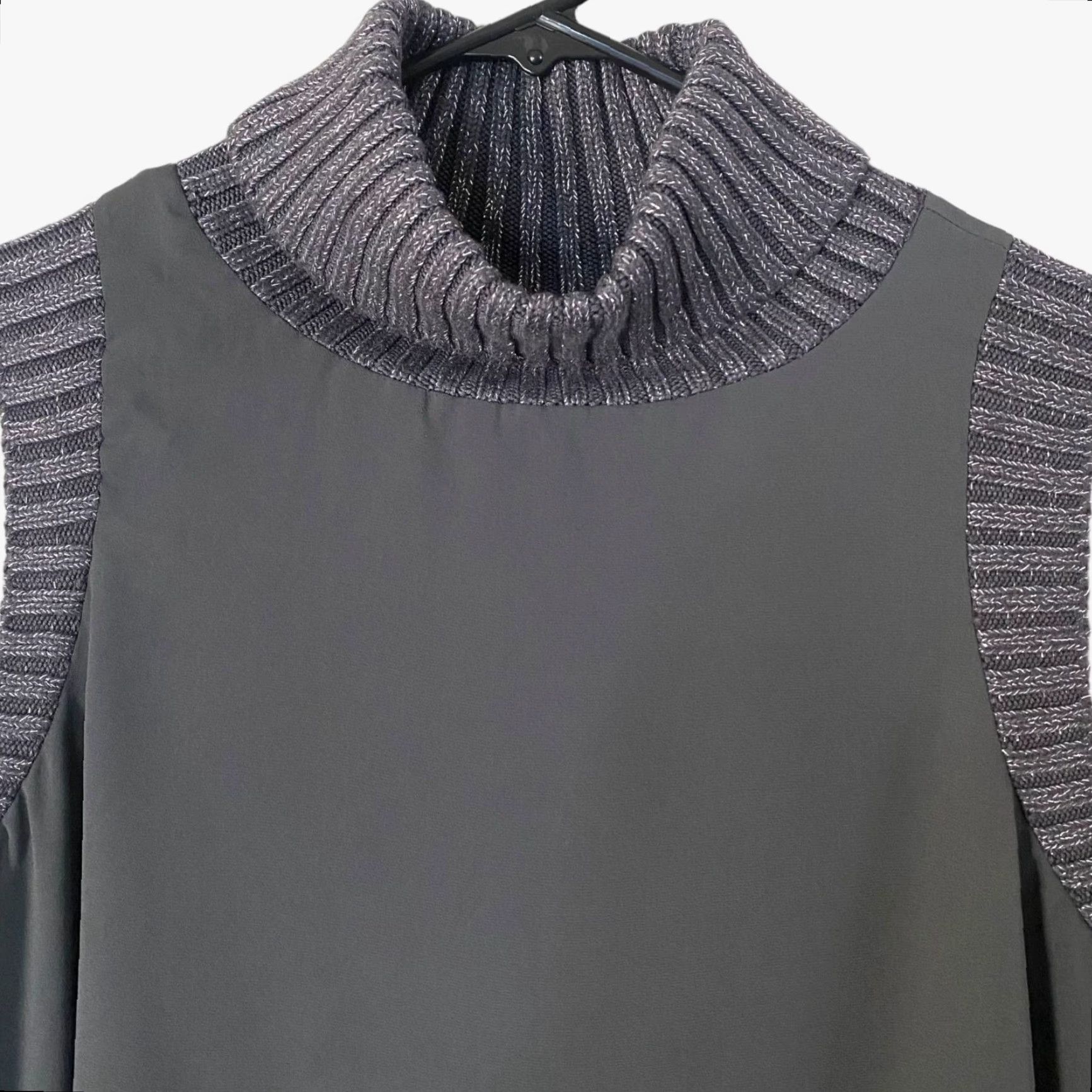 Juicy Couture VINTAGE Juicy Couture Blouse Shirt Sleeveless Turtleneck Metallic Gray Women's Large L Tank Size L / US 10 / IT 46 - 5 Thumbnail