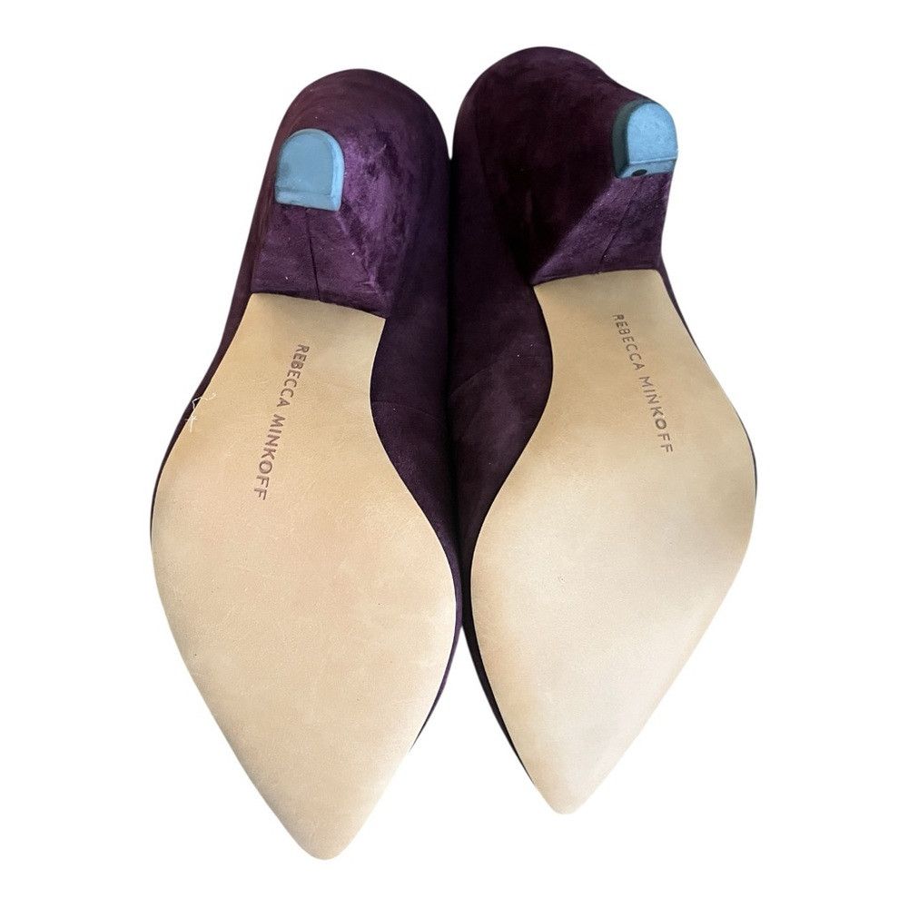 Rebecca Minkoff Rebecca Minkoff Zuria Suede Pumps Blackberry Size 8M NIB Size US 8 / IT 38 - 6 Thumbnail