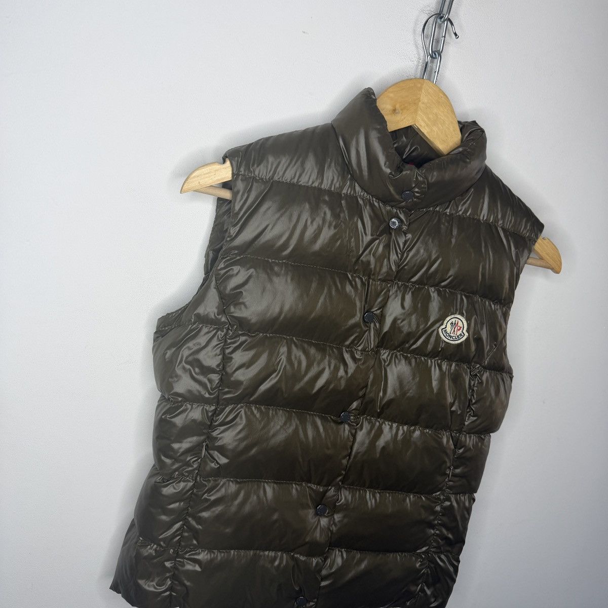 Moncler Moncler Khaki Green Liane Down Quilted Gilet Vest Size S / US 4 / IT 40 - 3 Thumbnail
