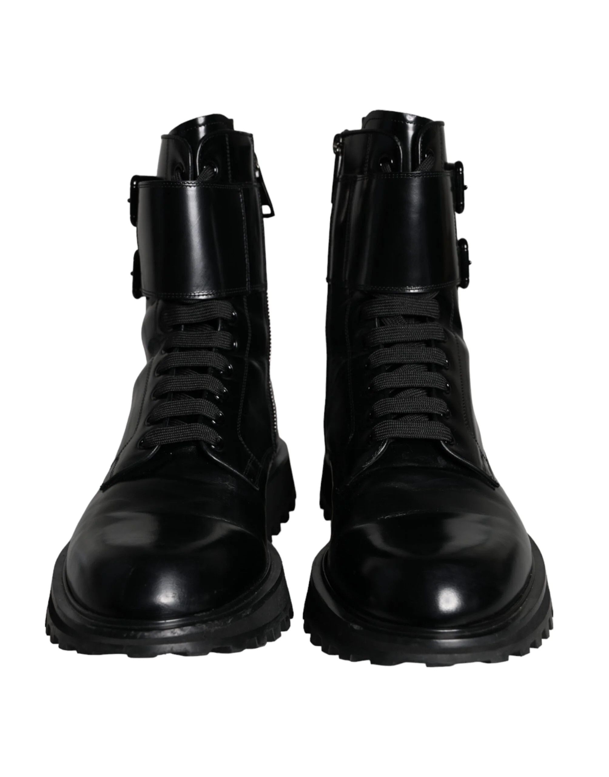 Dolce & Gabbana o1y0125 Logo Ankle Boots in Black Size US 6 / EU 39 - 2 Thumbnail