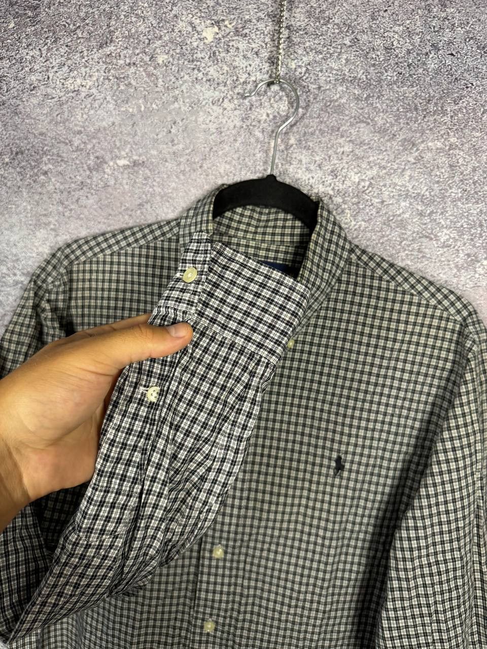 Polo Ralph Lauren Polo Ralph Lauren Gray Check Shirt Button Up Men's Madium Size US M / EU 48-50 / 2 - 5 Thumbnail