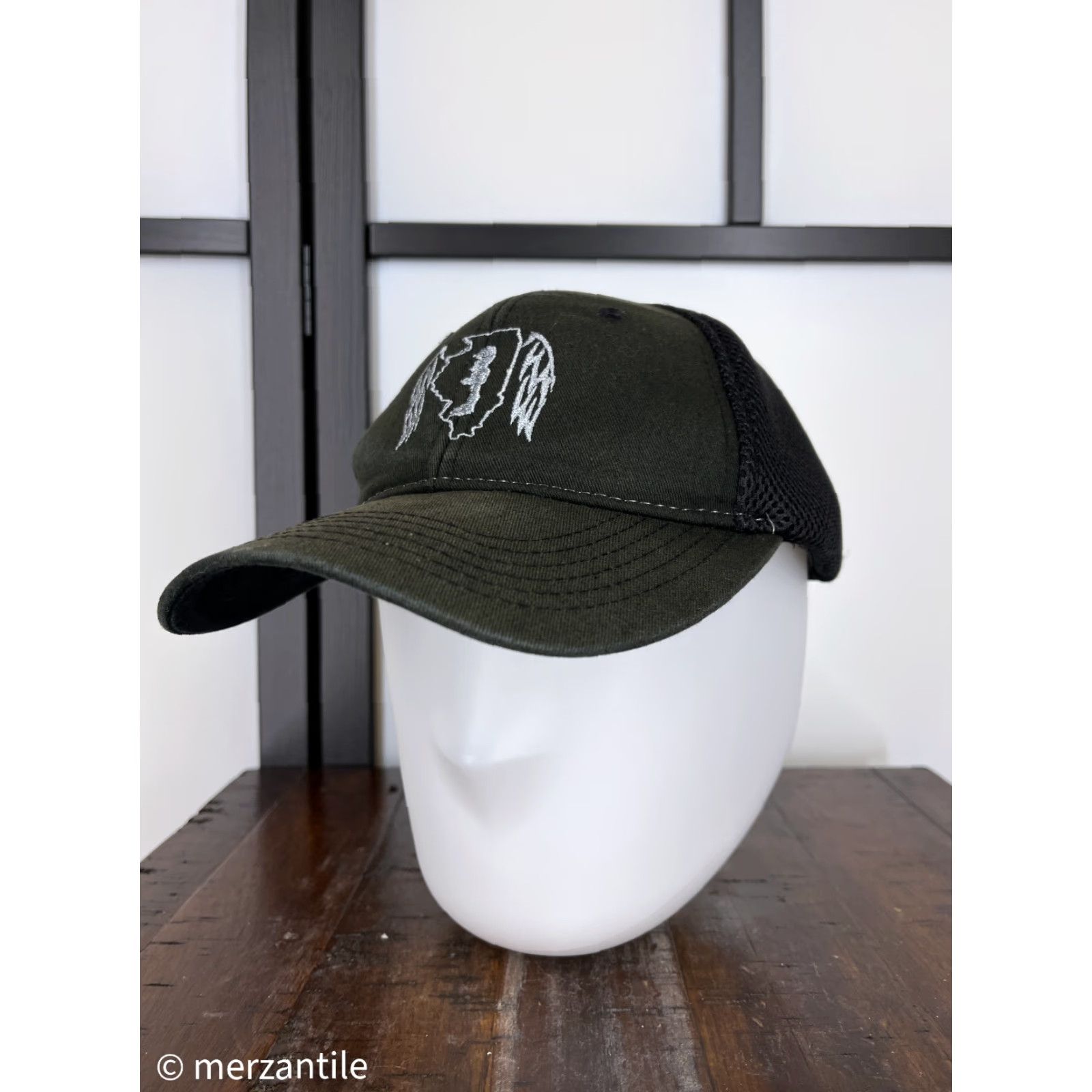 Vintage Sportsman Trucker Hat Adult One Size Green Army Honor The Fallen Mens Size ONE SIZE - 4 Thumbnail