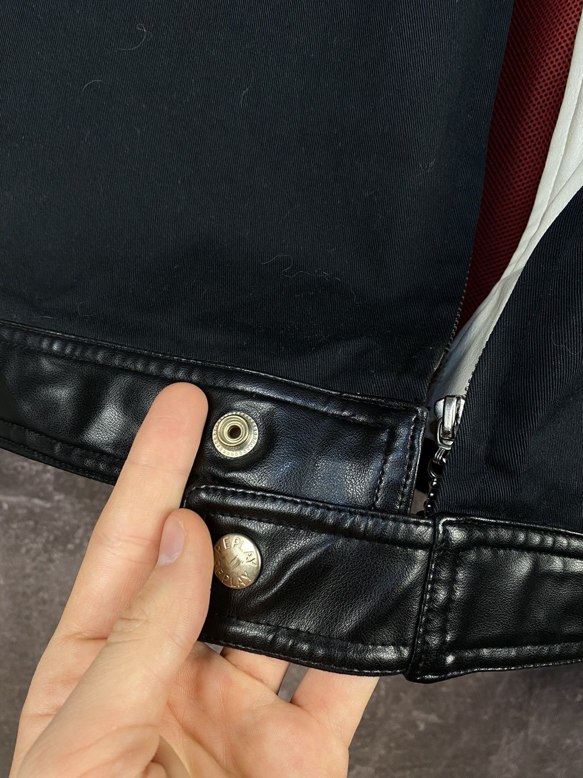 Replay Vintage Y2K Light Leather jacket Replay Hype rare Size US L / EU 52-54 / 3 - 6 Thumbnail